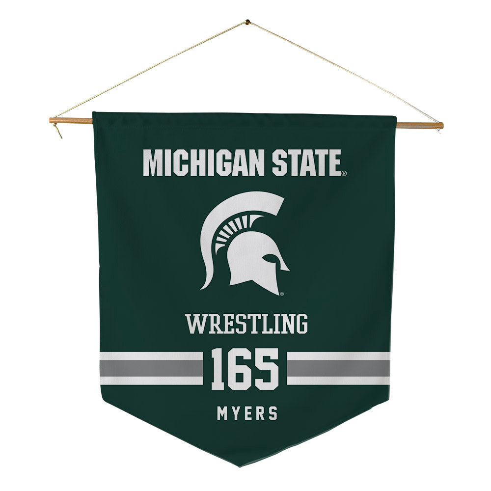 Michigan State - NCAA Wrestling : Duke Myers - Pennant - 18" x 21"-0