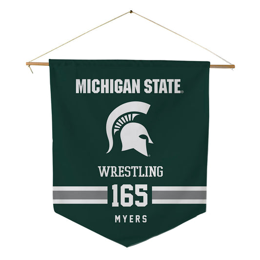 Michigan State - NCAA Wrestling : Duke Myers - Pennant - 18" x 21"-0