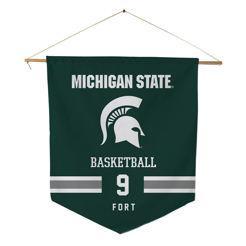 Michigan State - NCAA Men's Basketball : Trey Fort - Pennant - 18" x 21"-0
