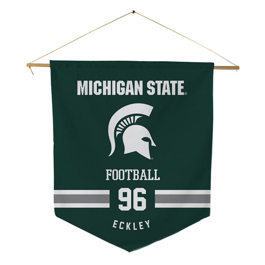 Michigan State - NCAA Football : Ryan Eckley - Pennant - 18" x 21"-0