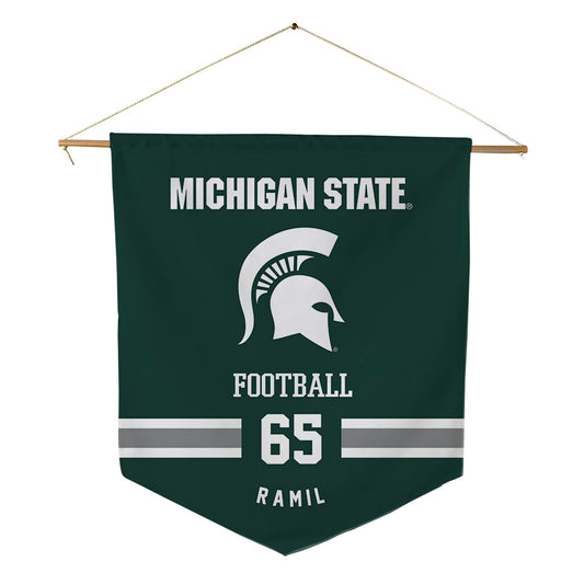 Michigan State - NCAA Football : Stanton Ramil - Pennant - 18" x 21"-0