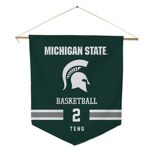 Michigan State - NCAA Men's Basketball : Kur Teng - Pennant - 18" x 21"-0