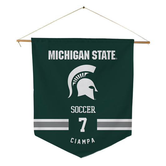 Michigan State - NCAA Women's Soccer : Aubree Ciampa - Pennant - 18" x 21"-0