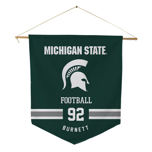 Michigan State - NCAA Football : Kekai Burnett - Pennant - 18" x 21"-0