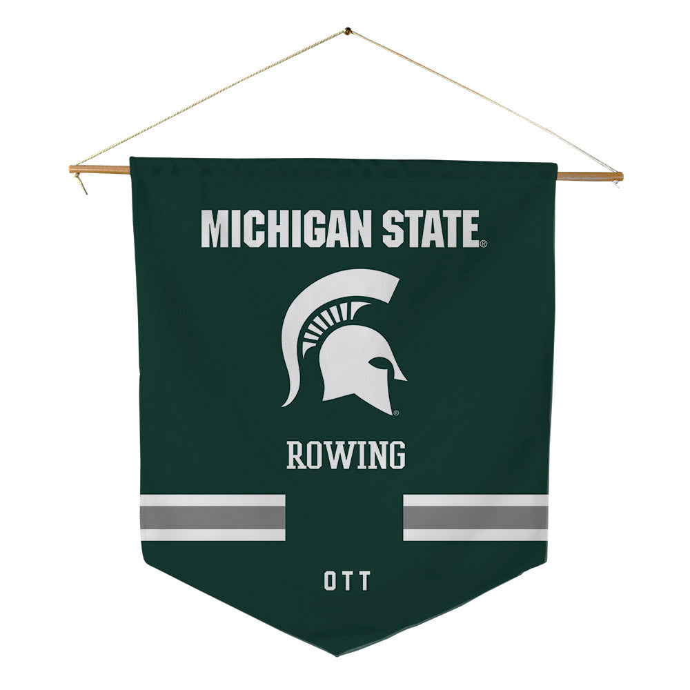 Michigan State - NCAA Women's Rowing : Madison Ott - Pennant - 18" x 21"-0