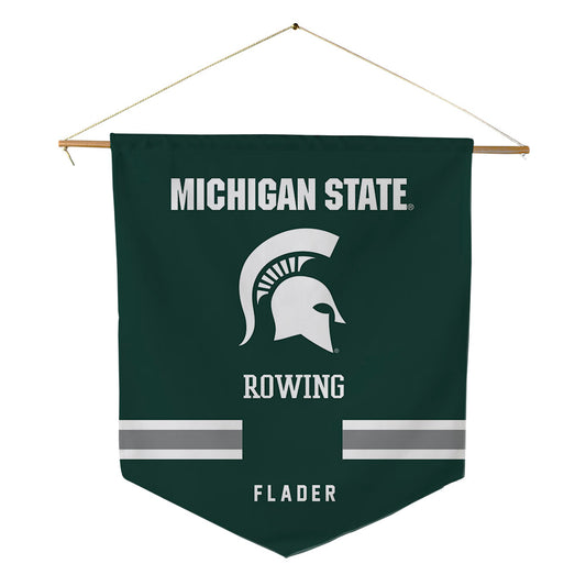 Michigan State - NCAA Women's Rowing : Lily Flader - Pennant - 18" x 21"-0