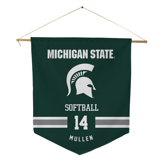 Michigan State - NCAA Softball : Ava Mullen - Pennant - 18" x 21"-0