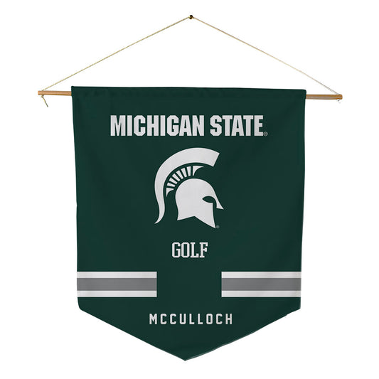 Michigan State - NCAA Men's Golf : Ashton McCulloch - Pennant - 18" x 21"-0