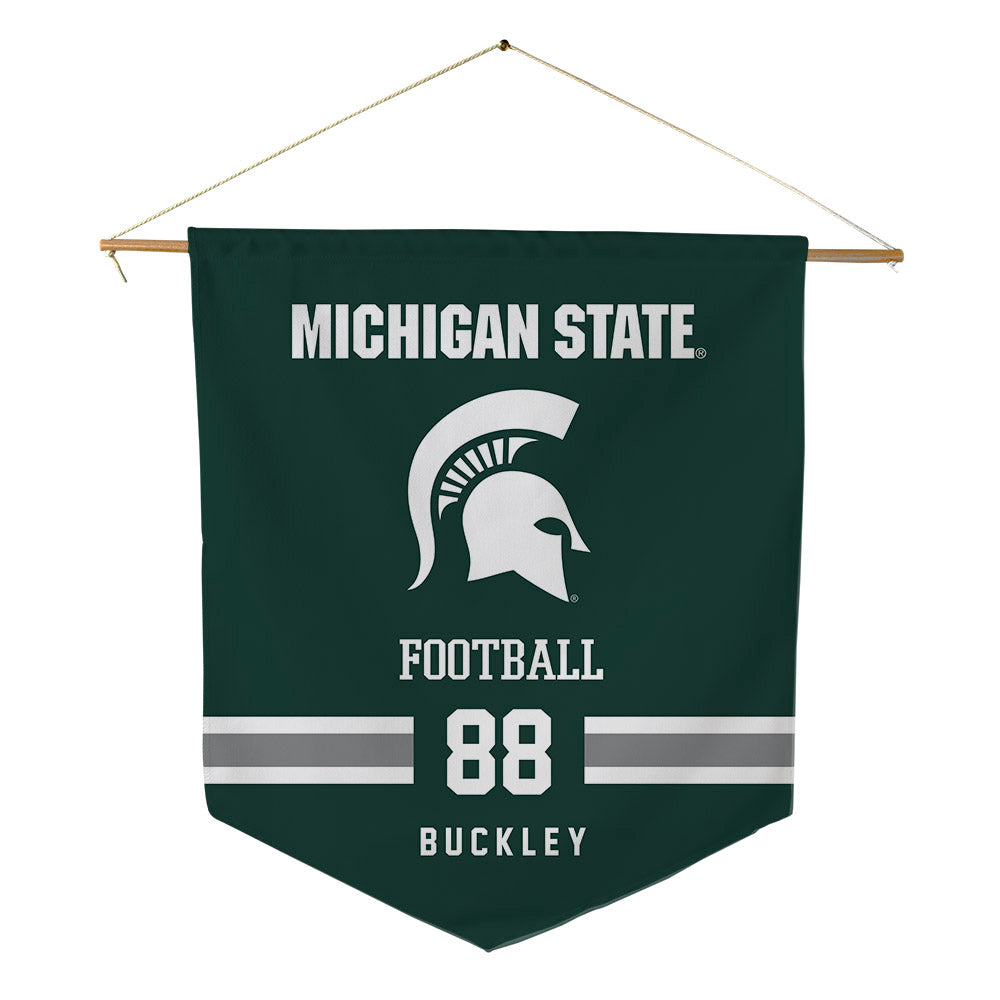 Michigan State - NCAA Football : Ruquan Buckley - Pennant - 18" x 21"-0