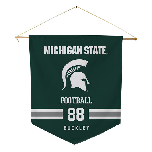 Michigan State - NCAA Football : Ruquan Buckley - Pennant - 18" x 21"-0