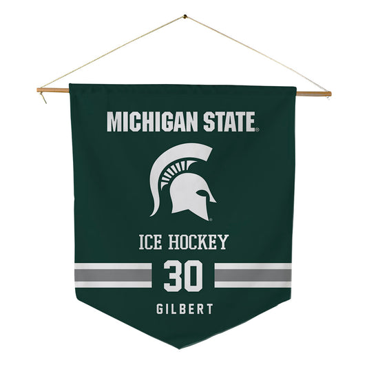 Michigan State - NCAA Men's Ice Hockey : Dolan Gilbert - Pennant - 18" x 21"-0