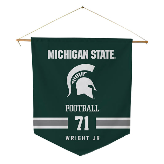 Michigan State - NCAA Football : Robert Wright Jr - Pennant - 18" x 21"-0