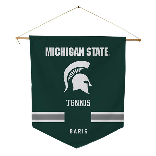 Michigan State - NCAA Men's Tennis : Ozan Baris - Pennant - 18" x 21"-0
