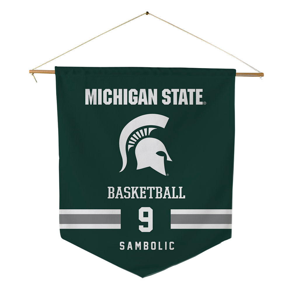 Michigan State - NCAA Women's Basketball : Sara Sambolic - Pennant - 18" x 21"-0