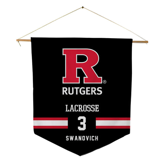 Rutgers - NCAA Women's Lacrosse : Samantha Swanovich - Pennant - 18" x 21"-0