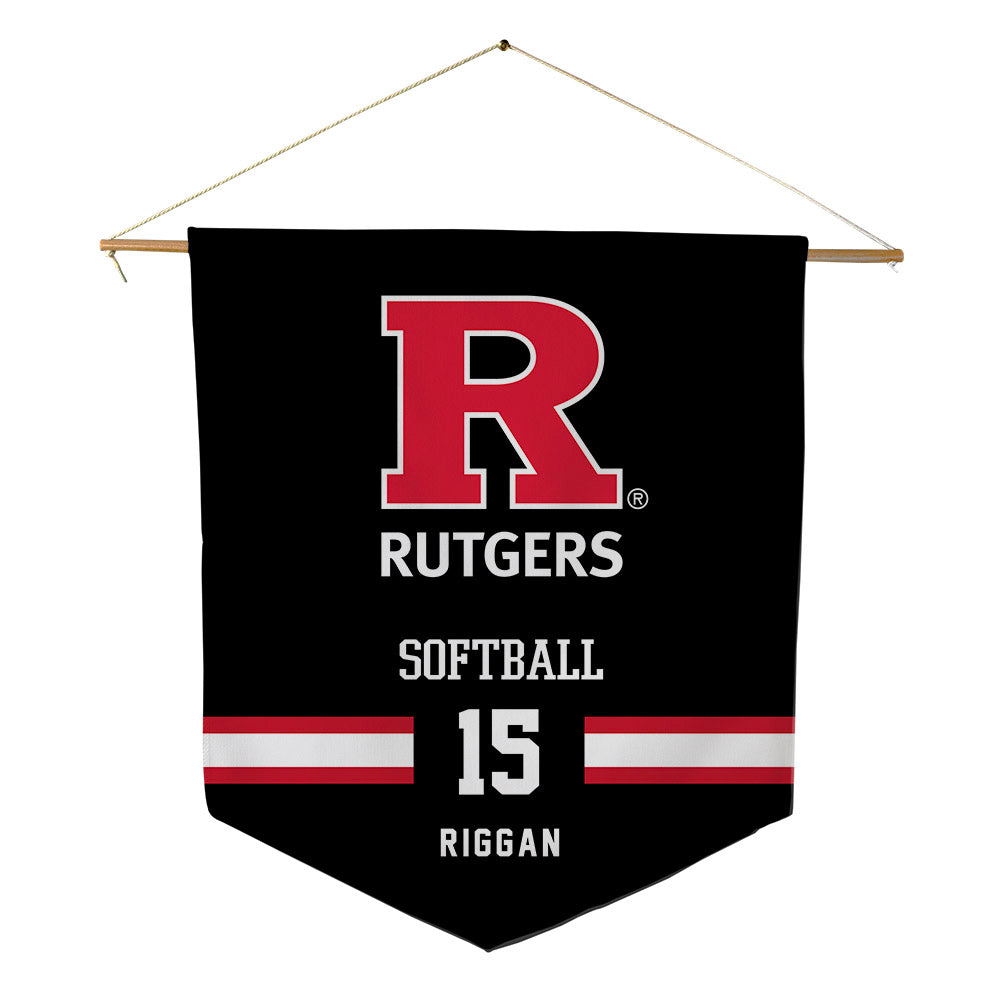 Rutgers - NCAA Softball : Kelsie Riggan - Pennant - 18" x 21"-0