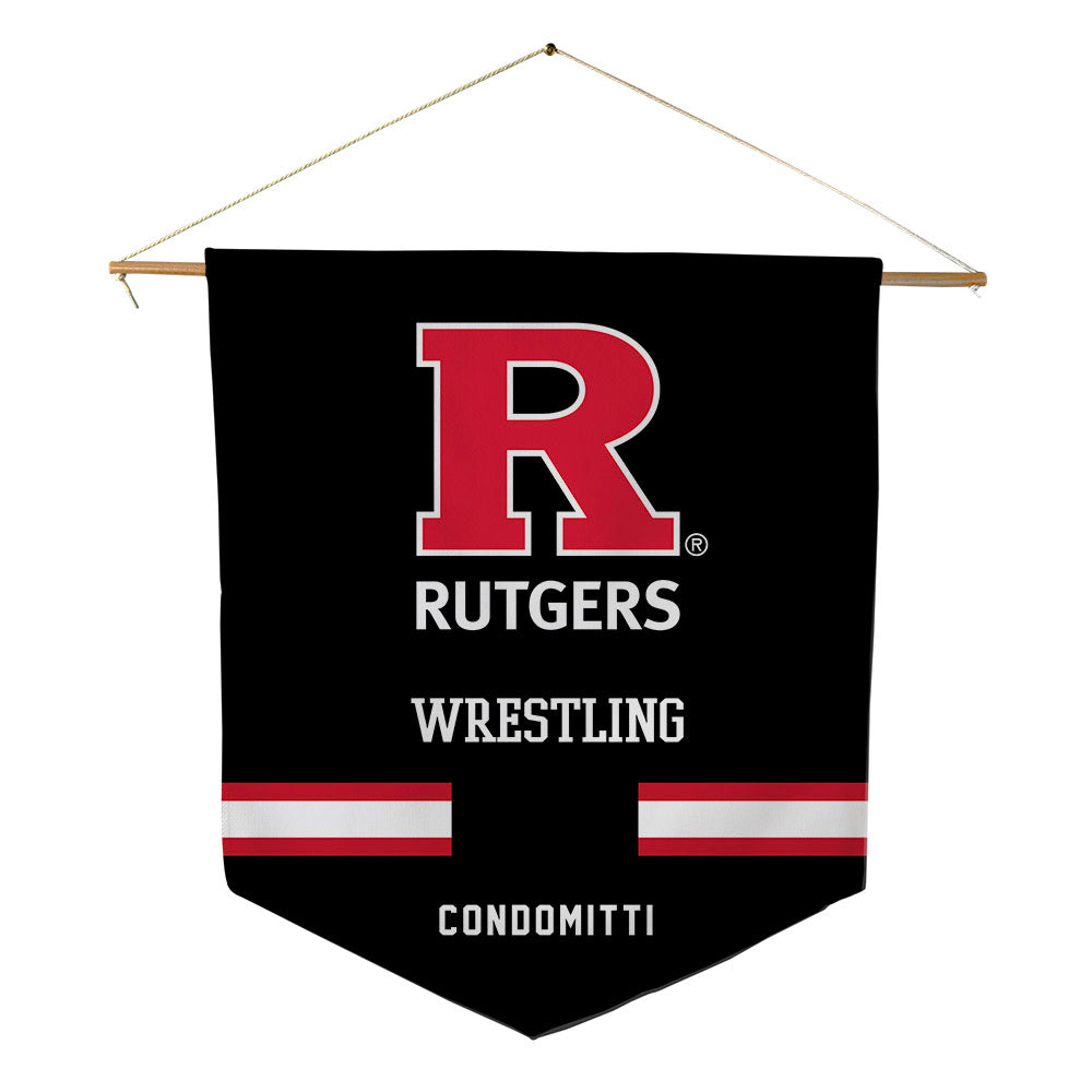 Rutgers - NCAA Wrestling : Dagen Condomitti - Pennant - 18" x 21"-0