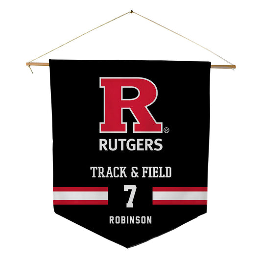 Rutgers - NCAA Men's Track & Field : Sincere Robinson - Pennant - 18" x 21"-0