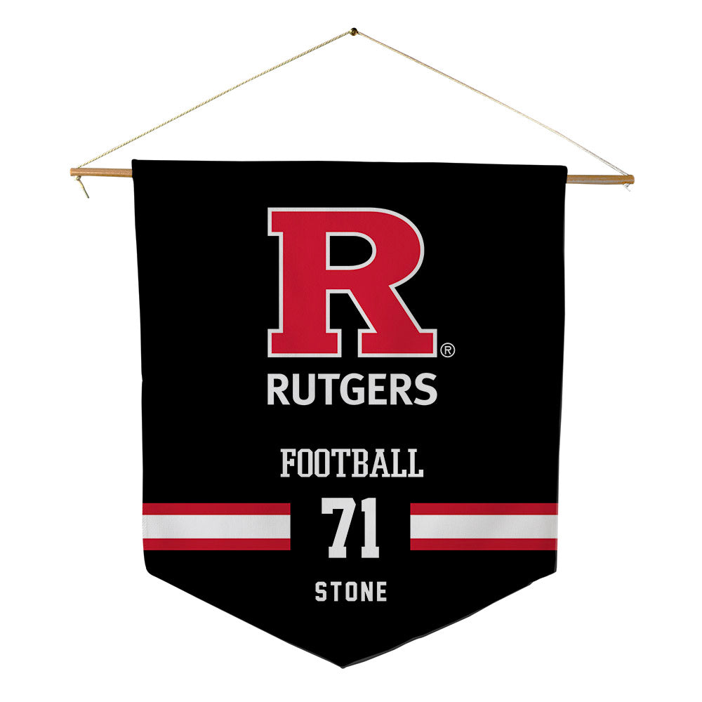 Rutgers - NCAA Football : John Stone - Pennant - 18" x 21"-0