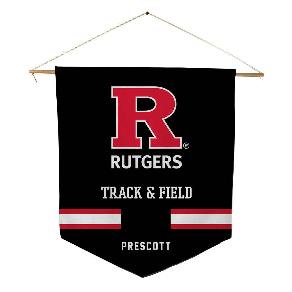 Rutgers - NCAA Women's Track & Field : Olivia Prescott - Pennant - 18" x 21"-0