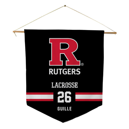 Rutgers - NCAA Women's Lacrosse : Jaclyn Guille - Pennant - 18" x 21"-0