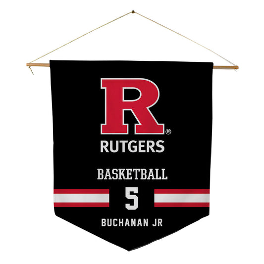 Rutgers - NCAA Men's Basketball : Darren Buchanan Jr - Pennant - 18" x 21"-0