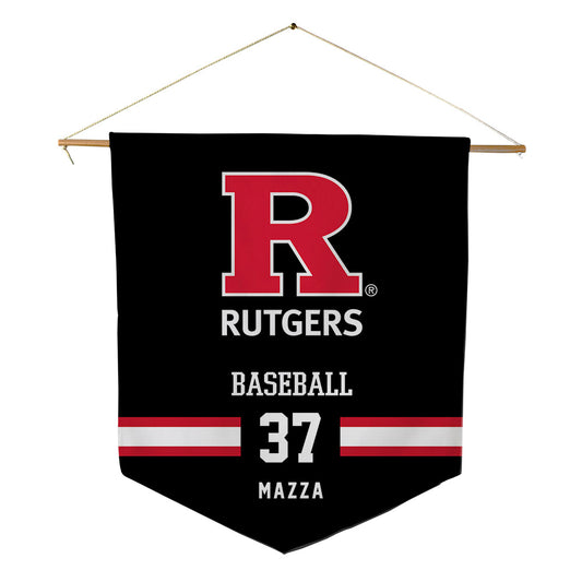Rutgers - NCAA Baseball : Joe Mazza - Pennant - 18" x 21"-0