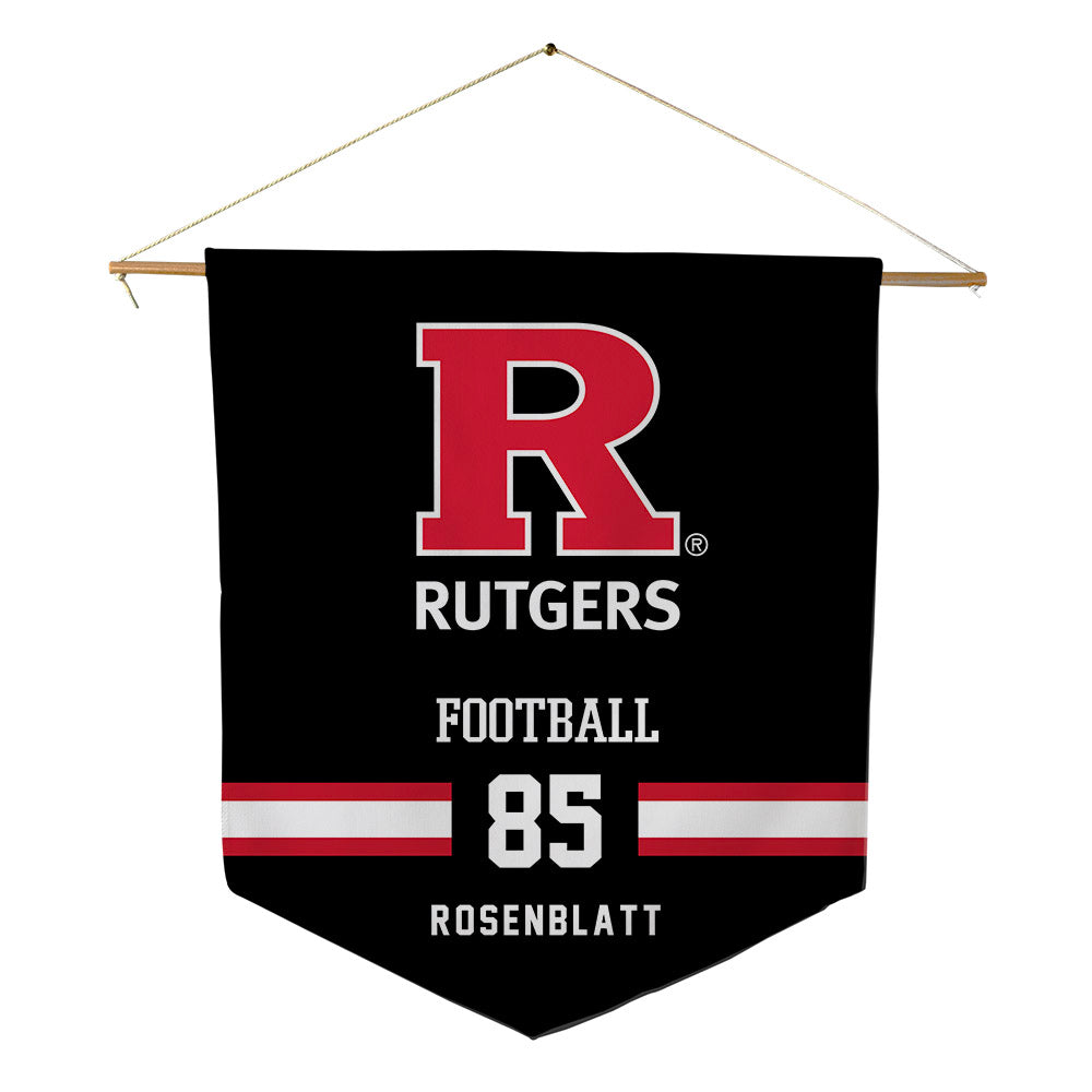 Rutgers - NCAA Football : Ben Rosenblatt - Pennant - 18" x 21"-0