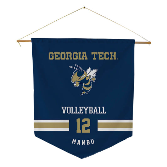 Georgia Tech - NCAA Women's Volleyball : Lameen Mambu - Pennant - 18" x 21"-0