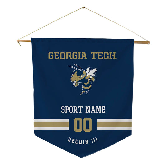 Georgia Tech - NCAA Men's Track & Field : Winston DeCuir III - Pennant - 18" x 21"-0