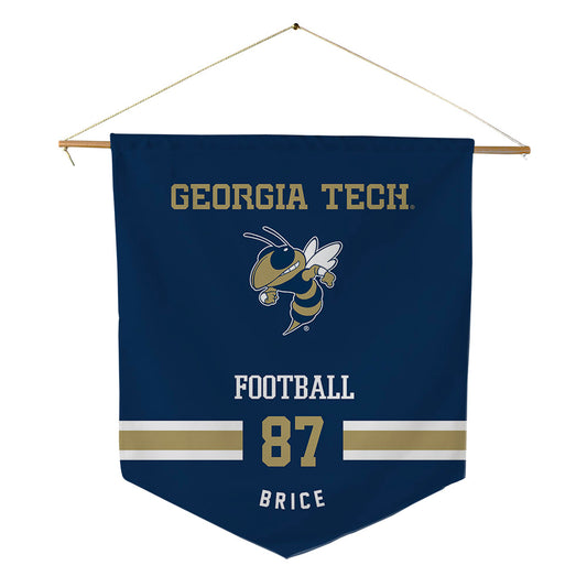 Georgia Tech - NCAA Football : Jamauri Brice - Pennant - 18" x 21"-0