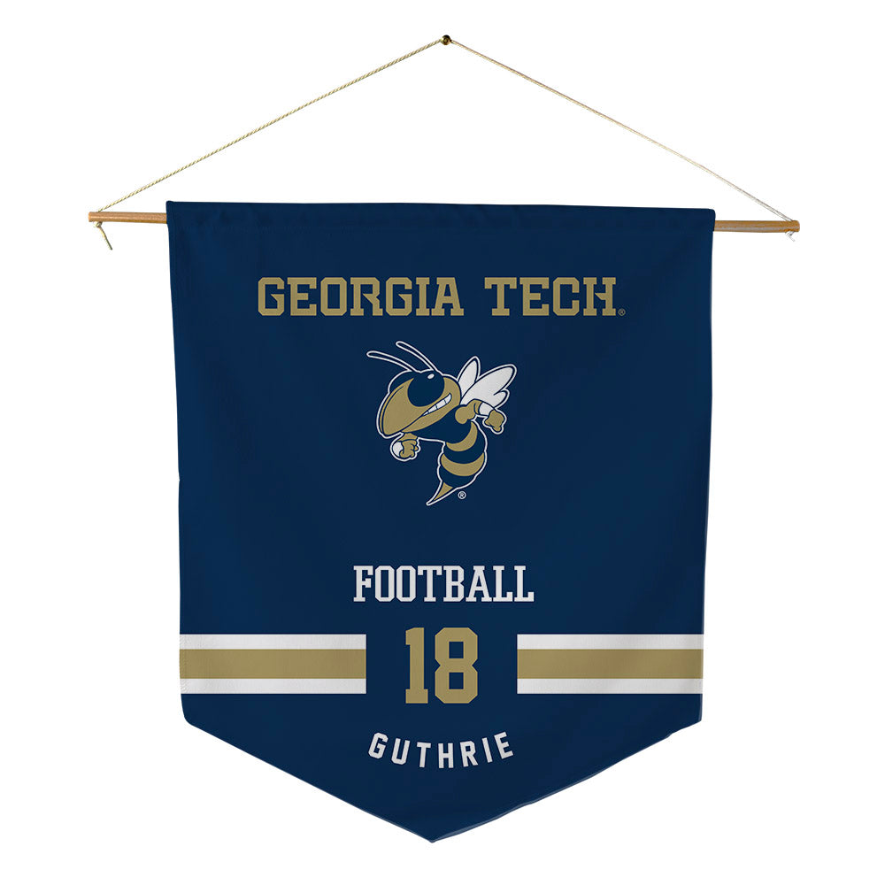 Georgia Tech - NCAA Football : Ben Guthrie - Pennant - 18" x 21"-0