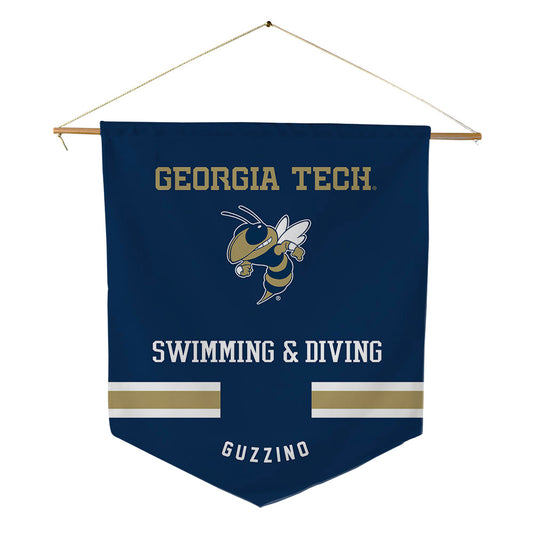 Georgia Tech - NCAA Women's Swimming & Diving : MaryGrace Guzzino - Pennant - 18" x 21"-0