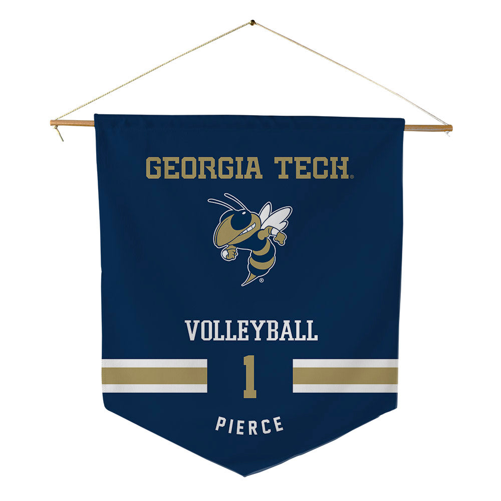 Georgia Tech - NCAA Women's Volleyball : Deandra Pierce - Pennant - 18" x 21"-0