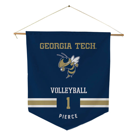 Georgia Tech - NCAA Women's Volleyball : Deandra Pierce - Pennant - 18" x 21"-0