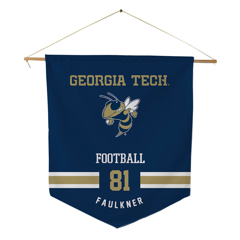 Georgia Tech - NCAA Football : Cal Faulkner - Pennant - 18" x 21"-0