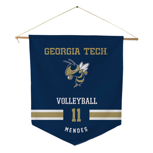 Georgia Tech - NCAA Women's Volleyball : Larissa Mendes - Pennant - 18" x 21"-0
