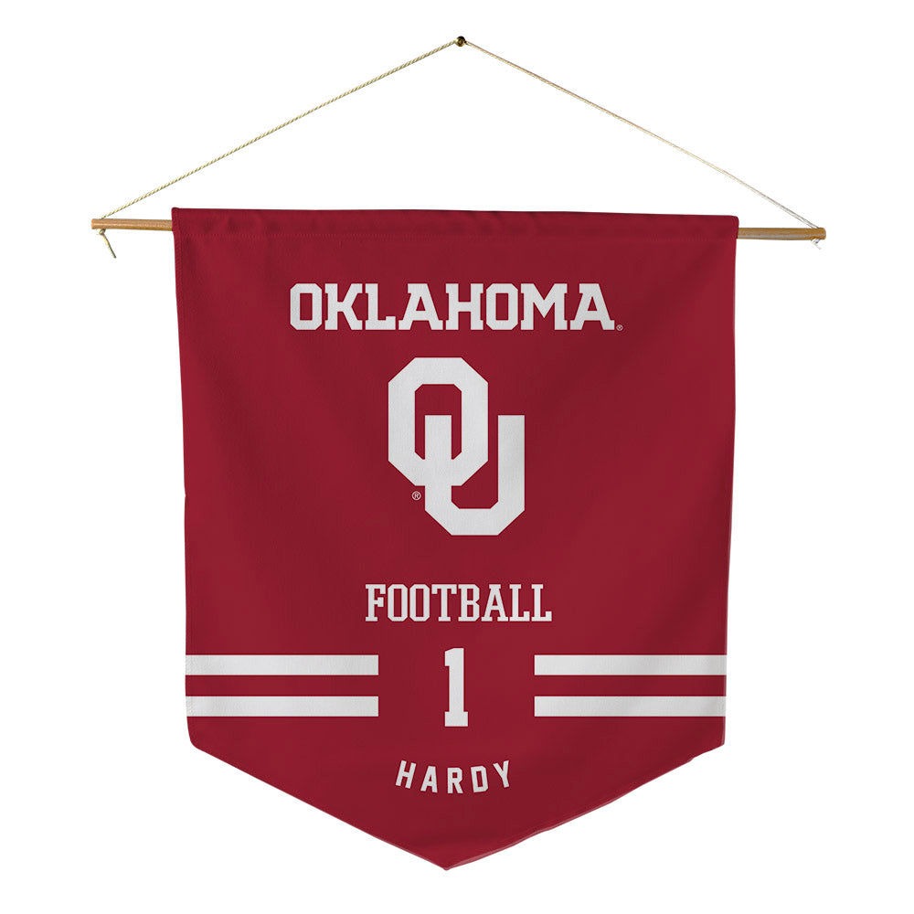 Oklahoma - NCAA Football : Jaydan Hardy - Pennant - 18" x 21"-0
