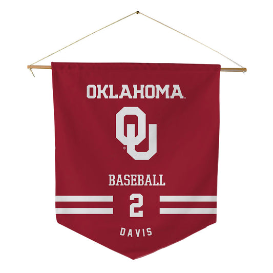 Oklahoma - NCAA Baseball : Myles Davis - Pennant - 18" x 21"-0