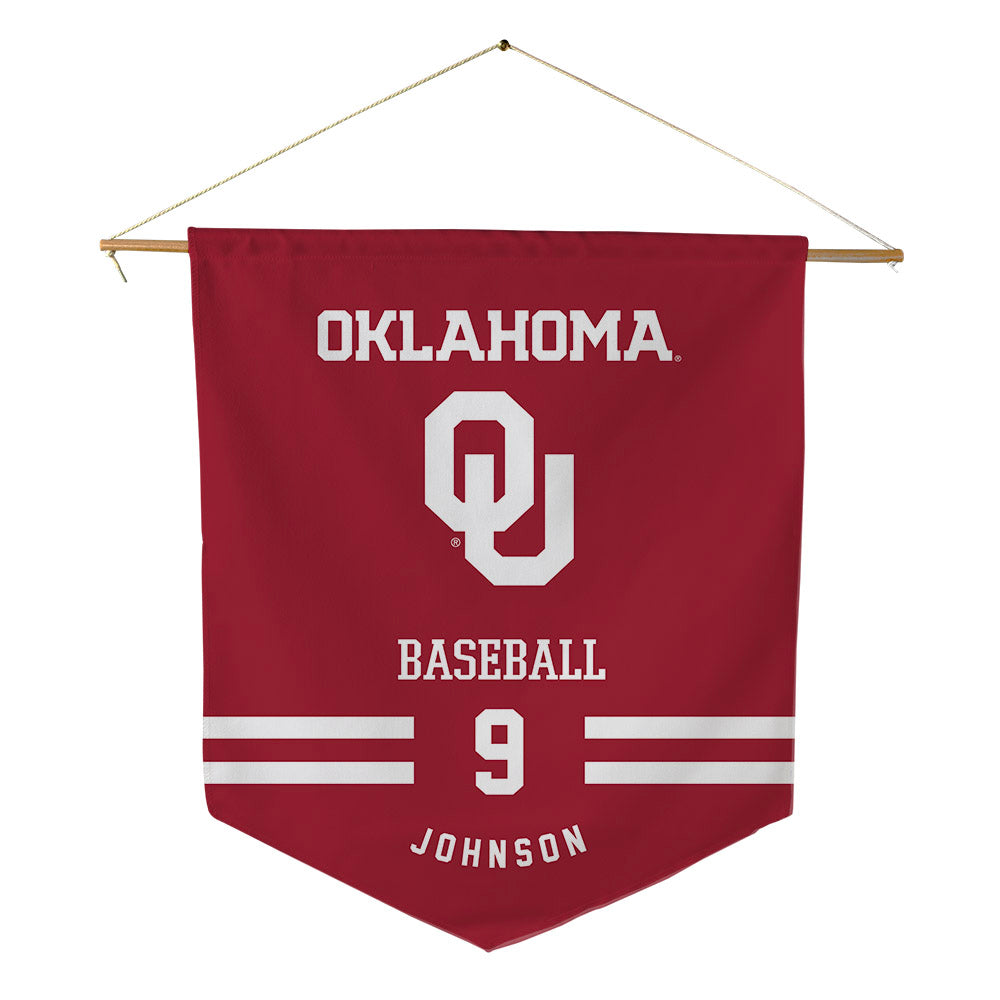 Oklahoma - NCAA Baseball : Camden Johnson - Pennant - 18" x 21"-0