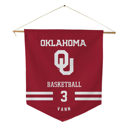 Oklahoma - NCAA Women's Basketball : Zya Vann - Pennant - 18" x 21"-0