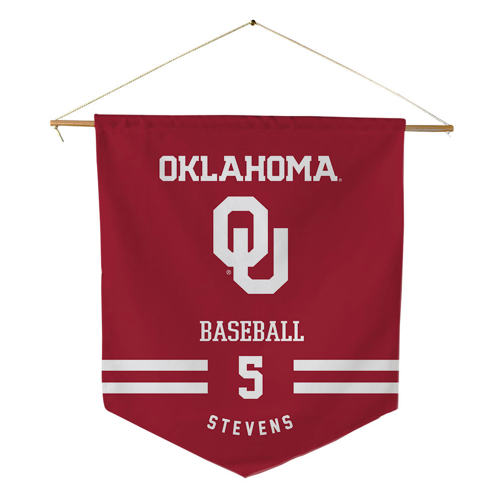 Oklahoma - NCAA Baseball : Nolan Stevens - Pennant - 18" x 21"-0