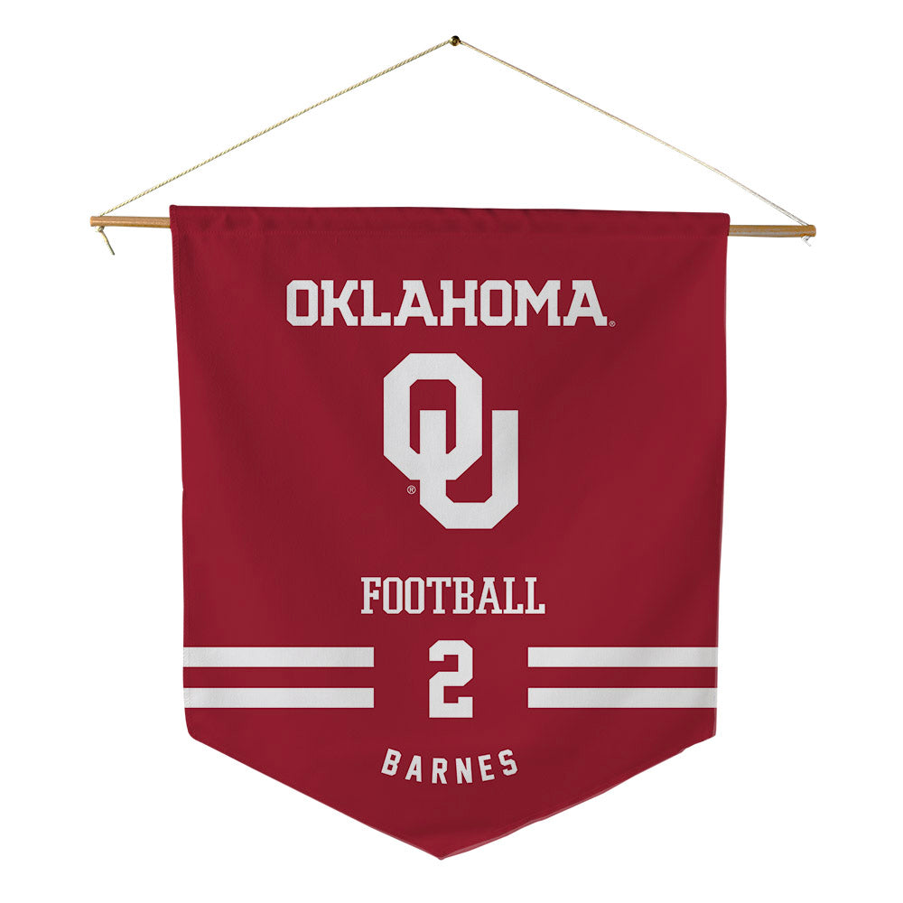 Oklahoma - NCAA Football : Jovantae Barnes - Pennant - 18" x 21"-0