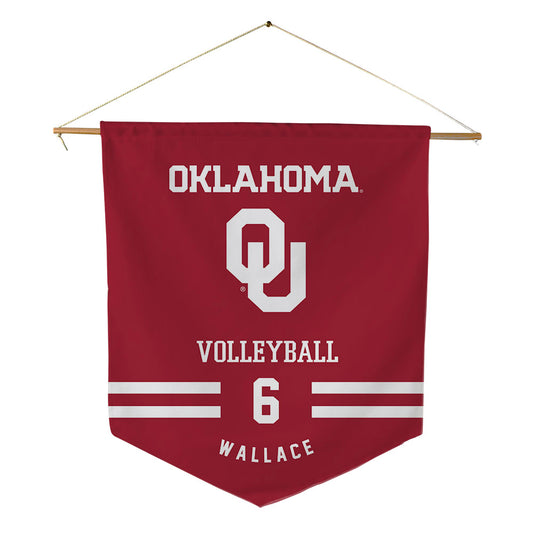 Oklahoma - NCAA Women's Volleyball : Whitney Wallace - Pennant - 18" x 21"-0