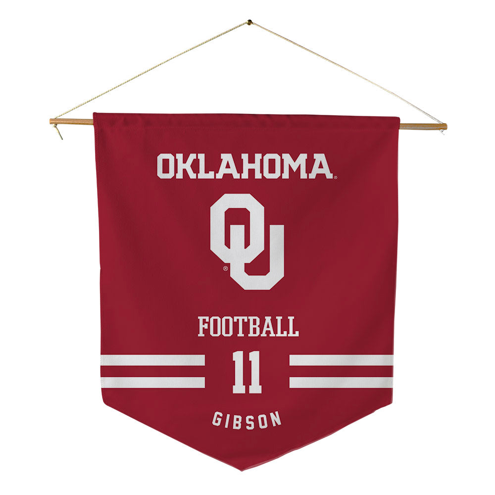 Oklahoma - NCAA Football : javonnie gibson - Pennant - 18" x 21"-0