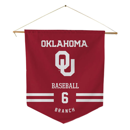 Oklahoma - NCAA Baseball : Kyle Branch - Pennant - 18" x 21"-0
