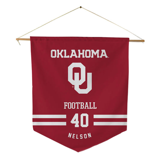 Oklahoma - NCAA Football : Matthew Nelson - Pennant - 18" x 21"-0