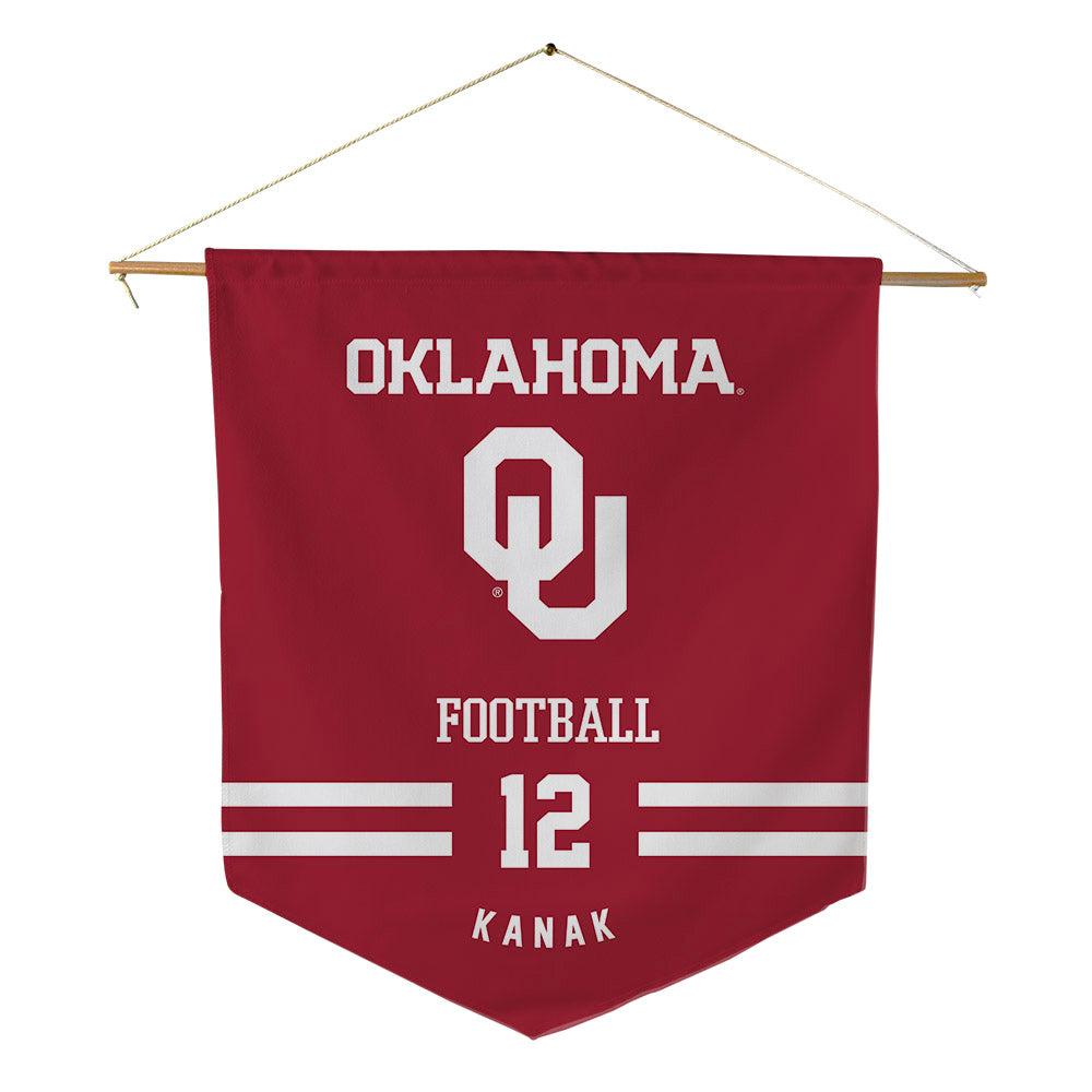 Oklahoma - NCAA Football : Jaren Kanak - Pennant - 18" x 21"-0