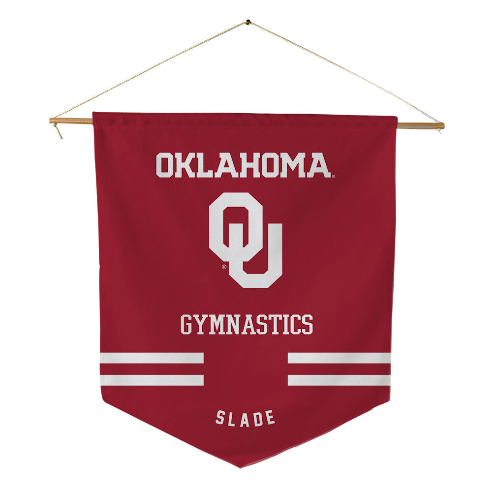 Oklahoma - NCAA Women's Gymnastics : Kelsey Slade - Pennant - 18" x 21"-0