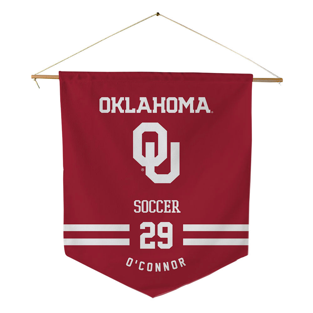 Oklahoma - NCAA Women's Soccer : Morgan O'Connor - Pennant - 18" x 21"-0